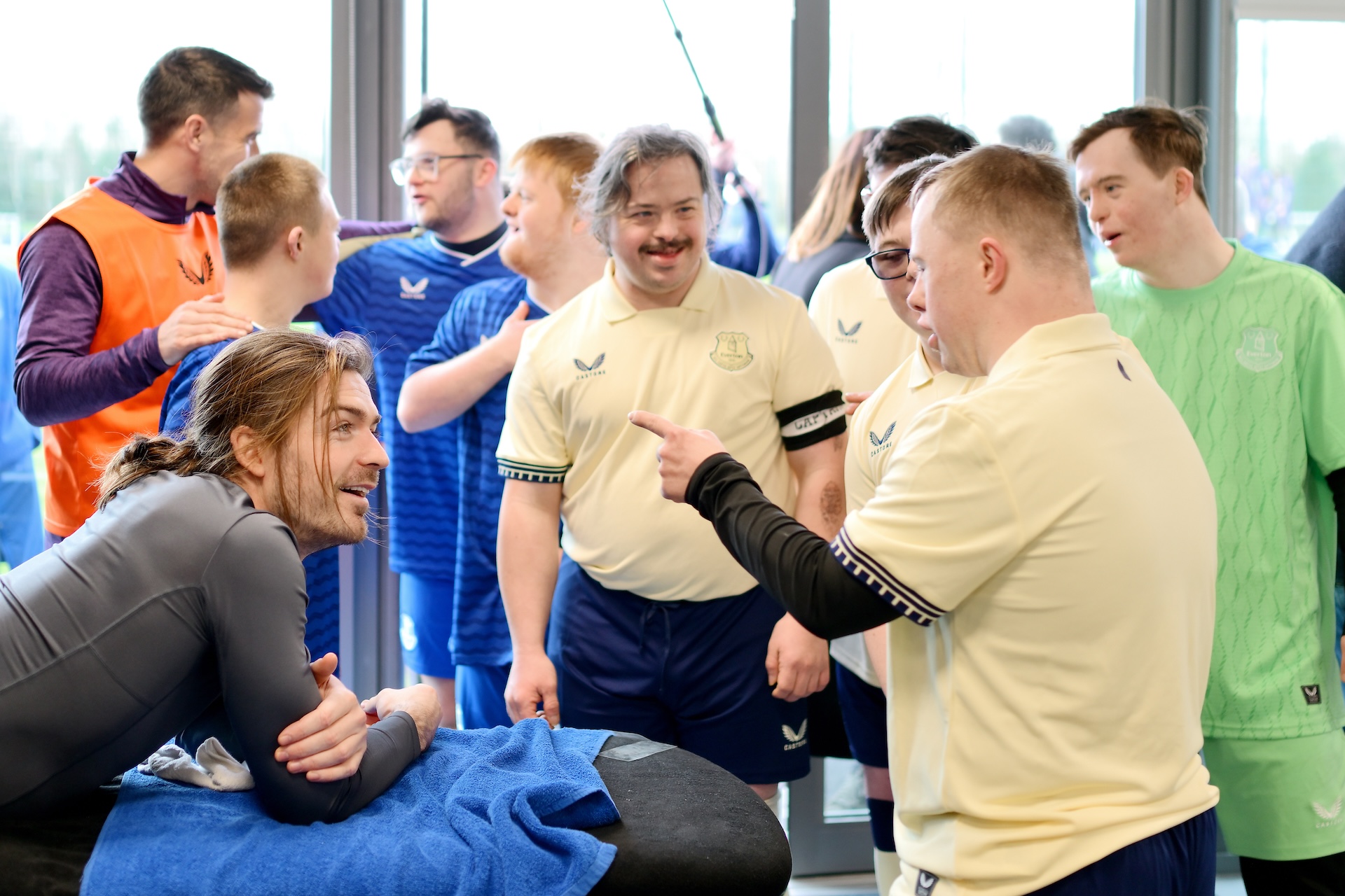 VIDEO: EitC's Down Syndrome Team Meet Blues Heroes At Finch Farm
