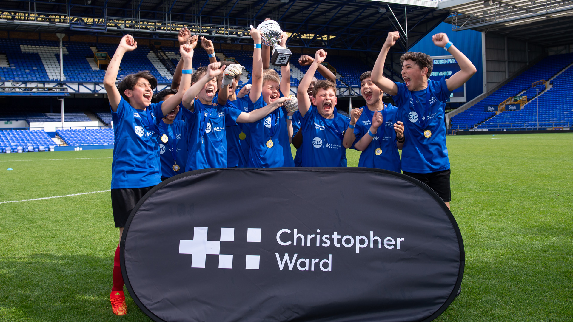 Young People Take Part In Christopher Ward Cup At Goodison