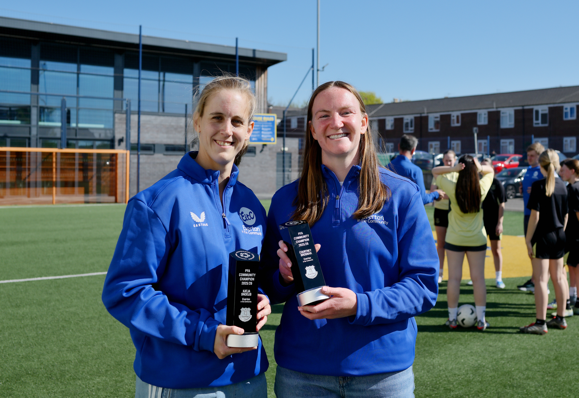 Everton duo win PFA Community Champion Award ahead of Street Child World Cup