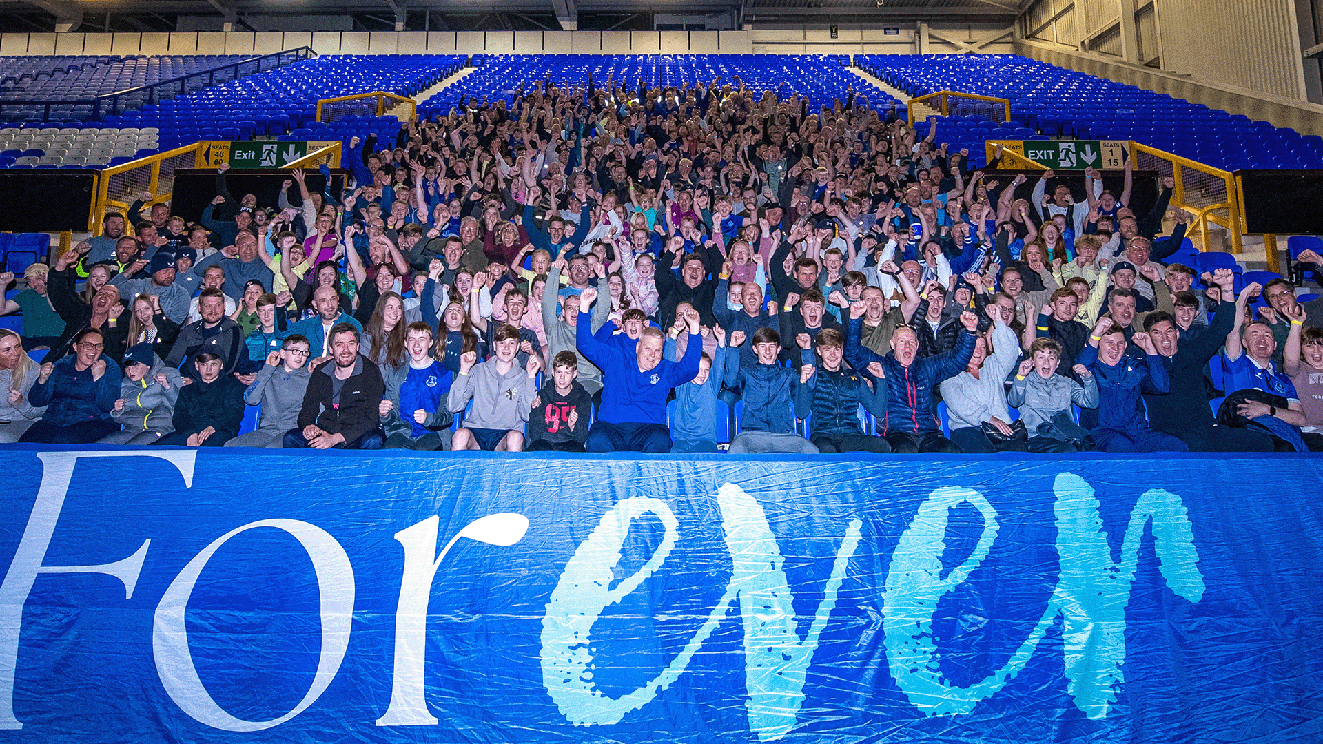 EitC's Hosts Emotional Night At Goodison For Junior Sleepout