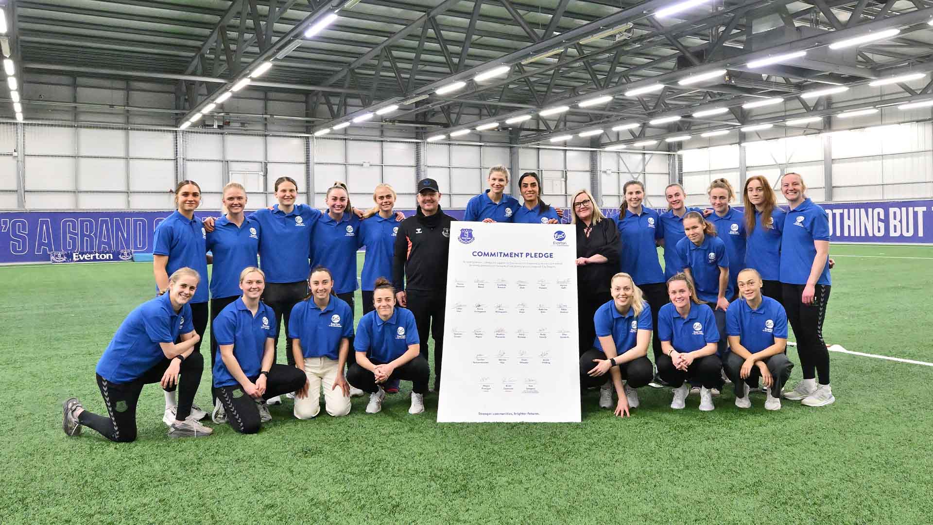 Everton Women Sign Commitment Pledge To EitC At Showcase