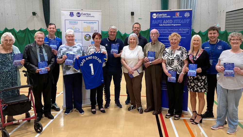 Everton in the Community - Everton's Ian Snodin Launches New Everton in ...